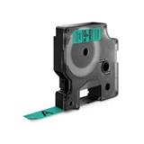 DYMO samolepiaca páska D1 čierna potlač/zelená 12 mm