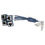 HPE X260 Min D-28 to 4-RJ45 0.3m Rtr Cbl