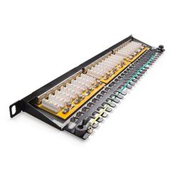 KELine patch panel Cat 6, HD, kompaktný, 24xRJ45/s, 0,5U