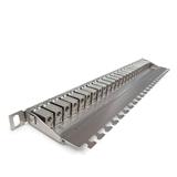 Patch panel 10G, 24port Cat6A, vrátane keystonov, 0,5U nerez