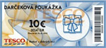 TESCO 10 EUR darčeková poukážka